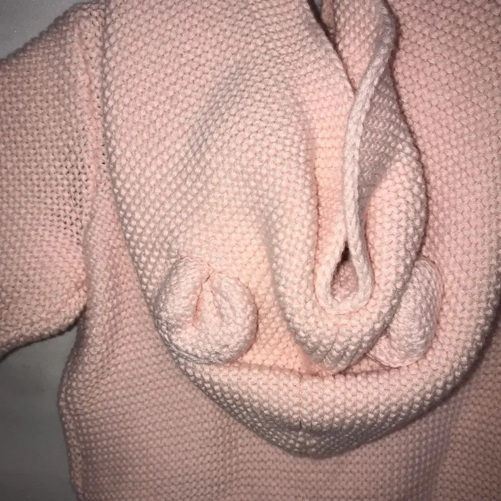 ]Gap Baby Pink Knit Hooded Jacket with Bear Ears